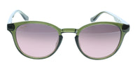 Maui Jim MJ0636S003 Round Polarized Sunglasses Translucent Green Frame