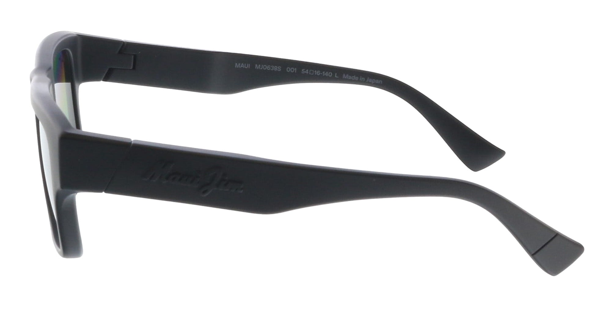 Maui Jim MJ0638S001 Square Polarized Sunglasses Matte Black Frame