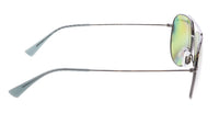 Maui Jim MJ0665S002 Titanium Aviator Sunglasses Green Gradient Polarized