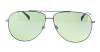 Maui Jim MJ0674S-002 Timeless Silver Aviator Gradient Green Polarized
