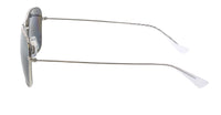 Maui Jim MJ0675S-001 Sleek Silver Aviator Gradient Grey Polarized