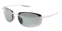 Maui Jim MJ0676S-002 Sporty Silver Rimless Grey Maui Ultra Lenses