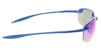 Maui Jim MJ0676S-003 Sleek Blue Rimless Sports Blue Mirror Lenses