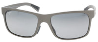 Maui Jim MJ0683S-004 Charcoal Matte Square Sunglasses Polarized Grey Lenses