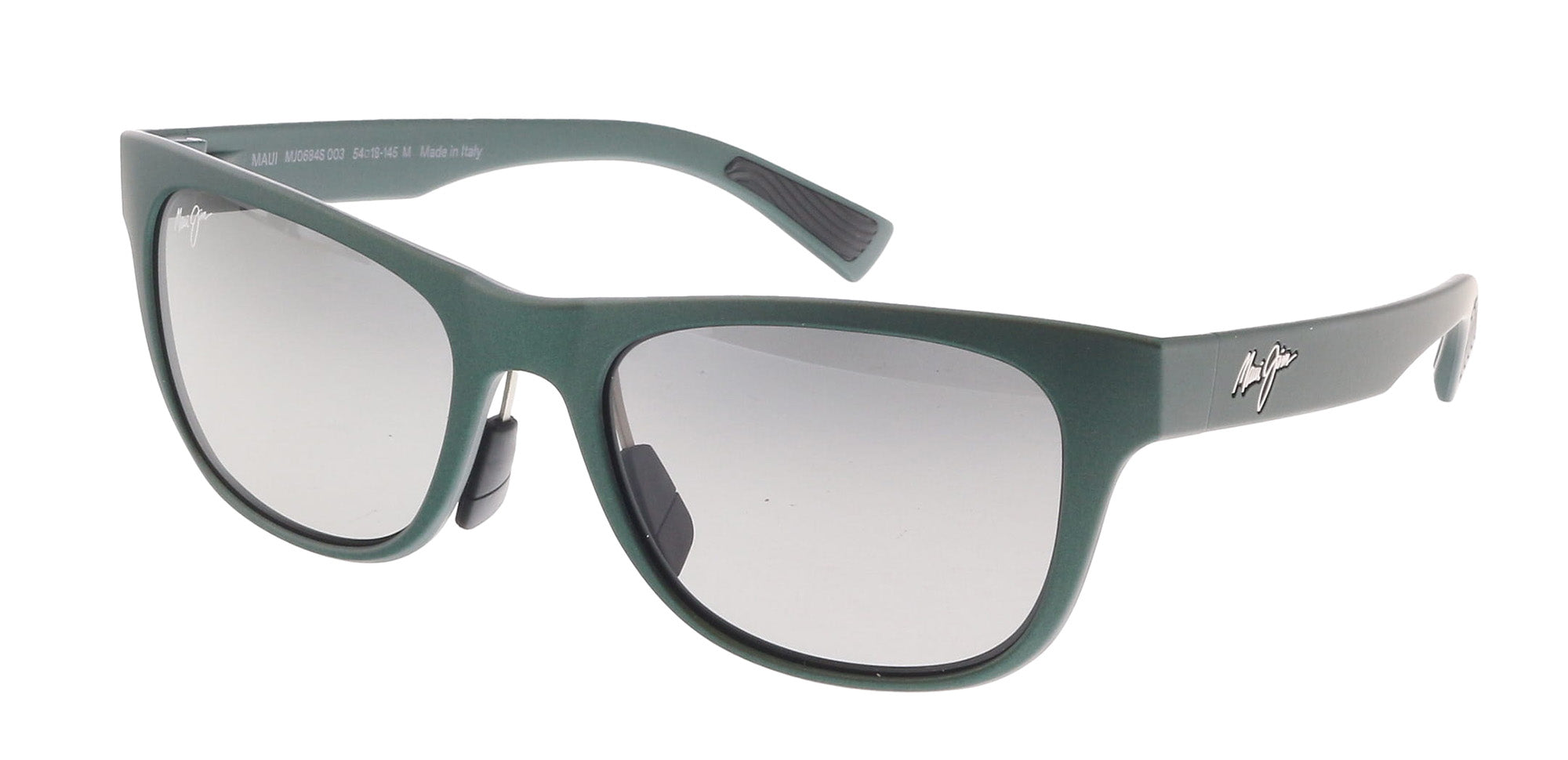 Maui Jim MJ0684S-003 Matte Green Adventure Sunglasses Polarized Grey Lenses
