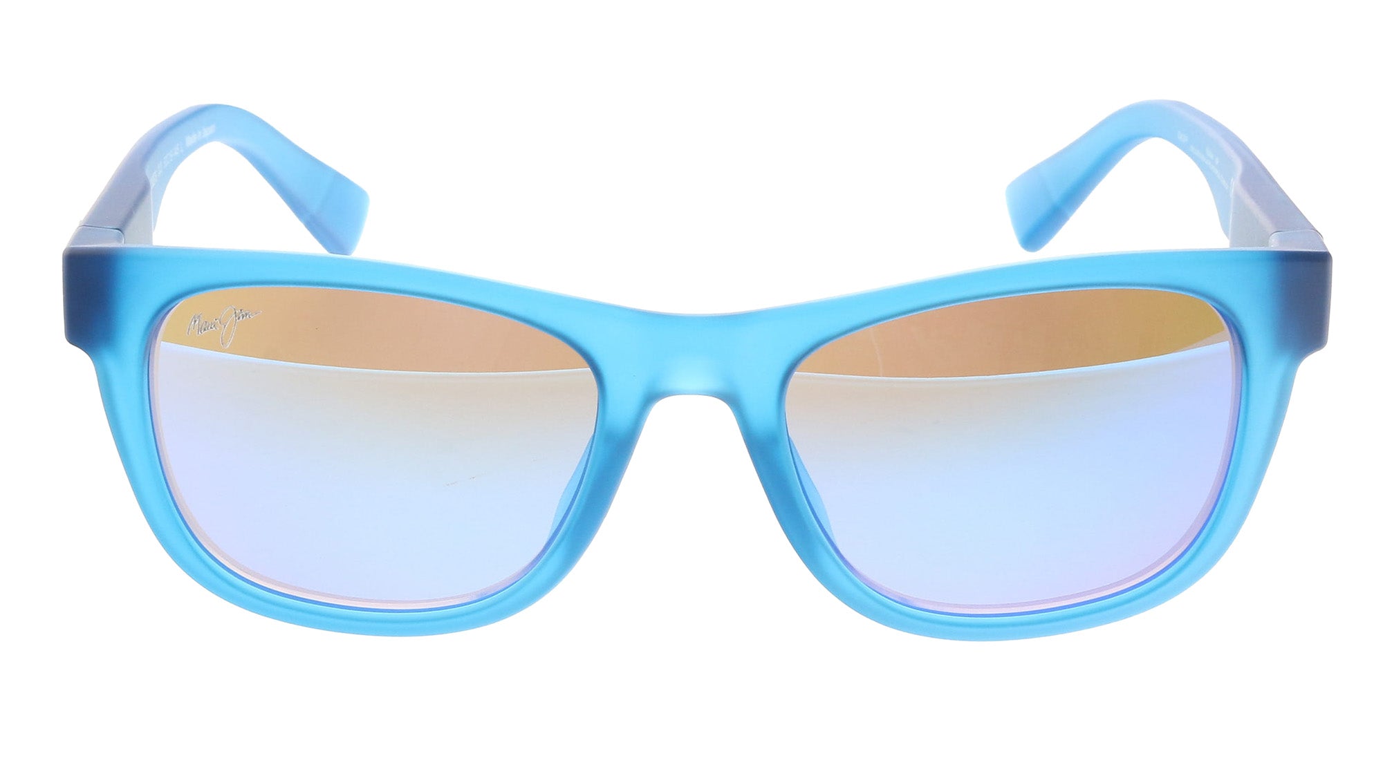 Maui Jim MJ0687S-003 Vibrant Teal Square Sunglasses Blue Mirror Polarized