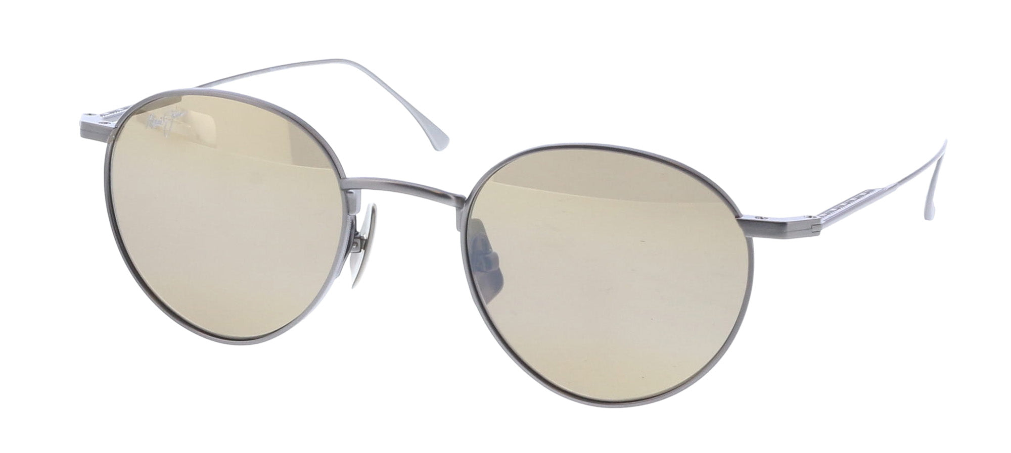 Maui Jim MJ0691S-002 Matte Dark Ruthenium Round Titanium Sunglasses HCL