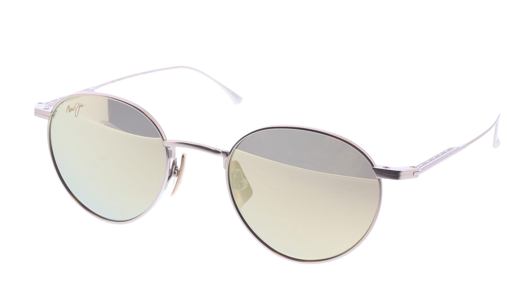 Maui Jim MJ0691S-003 Matte Bronze Round Titanium Sunglasses Hawaii Glow