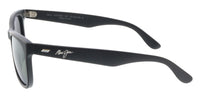 Maui Jim MJ0692S-001 Classic Matte Black Square Sunglasses Grey Polarized