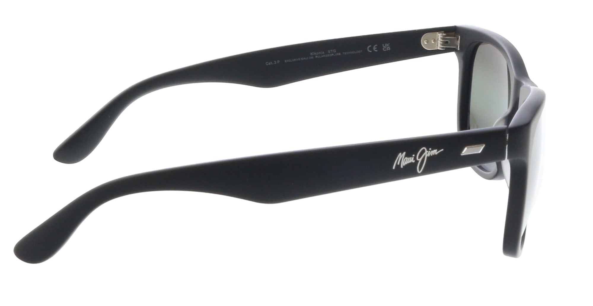 Maui Jim MJ0692S-001 Classic Matte Black Square Sunglasses Grey