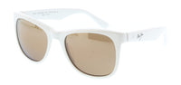 Maui Jim MJ0693S-004 Crisp White Square Acetate Sunglasses Warm Brown