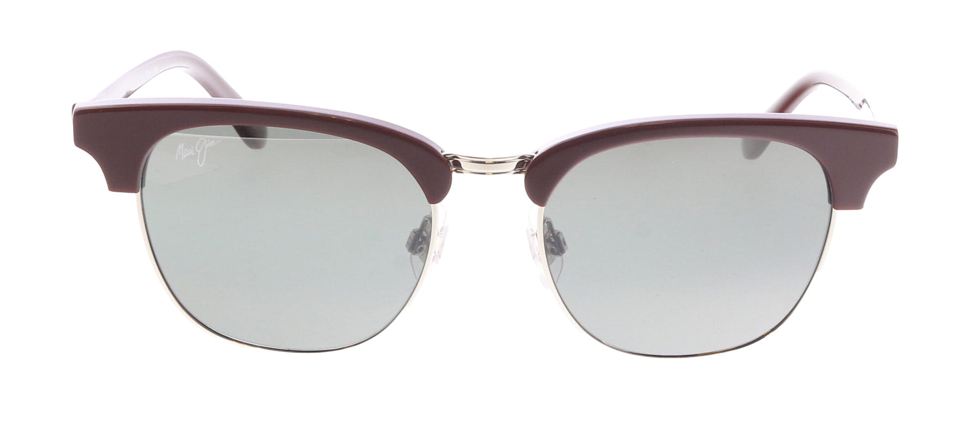 Maui Jim MJ0695S-003 Shiny Solid Brown Square Sunglasses Neutral Grey Lens