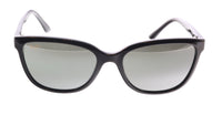 Maui Jim MJ0758S-004 Shiny Black Geometric Cat-Eye Sunglasses Polarized