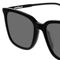 Montblanc MB0084SK-001 Black Square Frame Sunglasses Timeless Luxury Eyewear