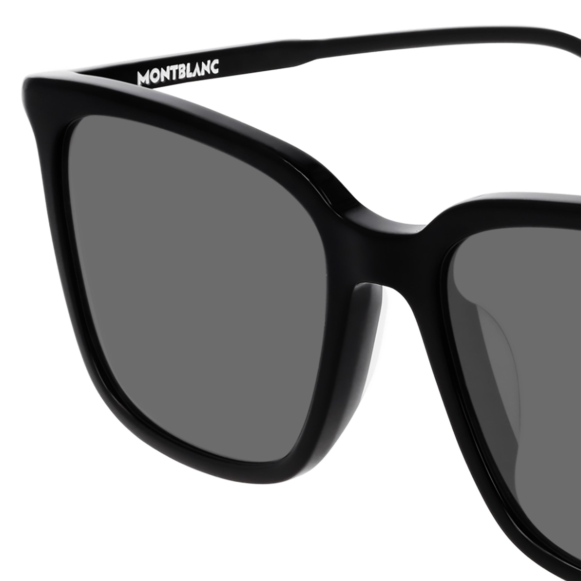 Montblanc MB0084SK-001 Black Square Frame Sunglasses Timeless Luxury Eyewear