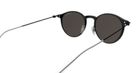 Montblanc MB0097S-009 Classic Black Round Sunglasses Minimalist Elegance