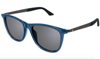Montblanc MB0330S-003 Sporty-Chic Blue Sunglasses Modern Elegance