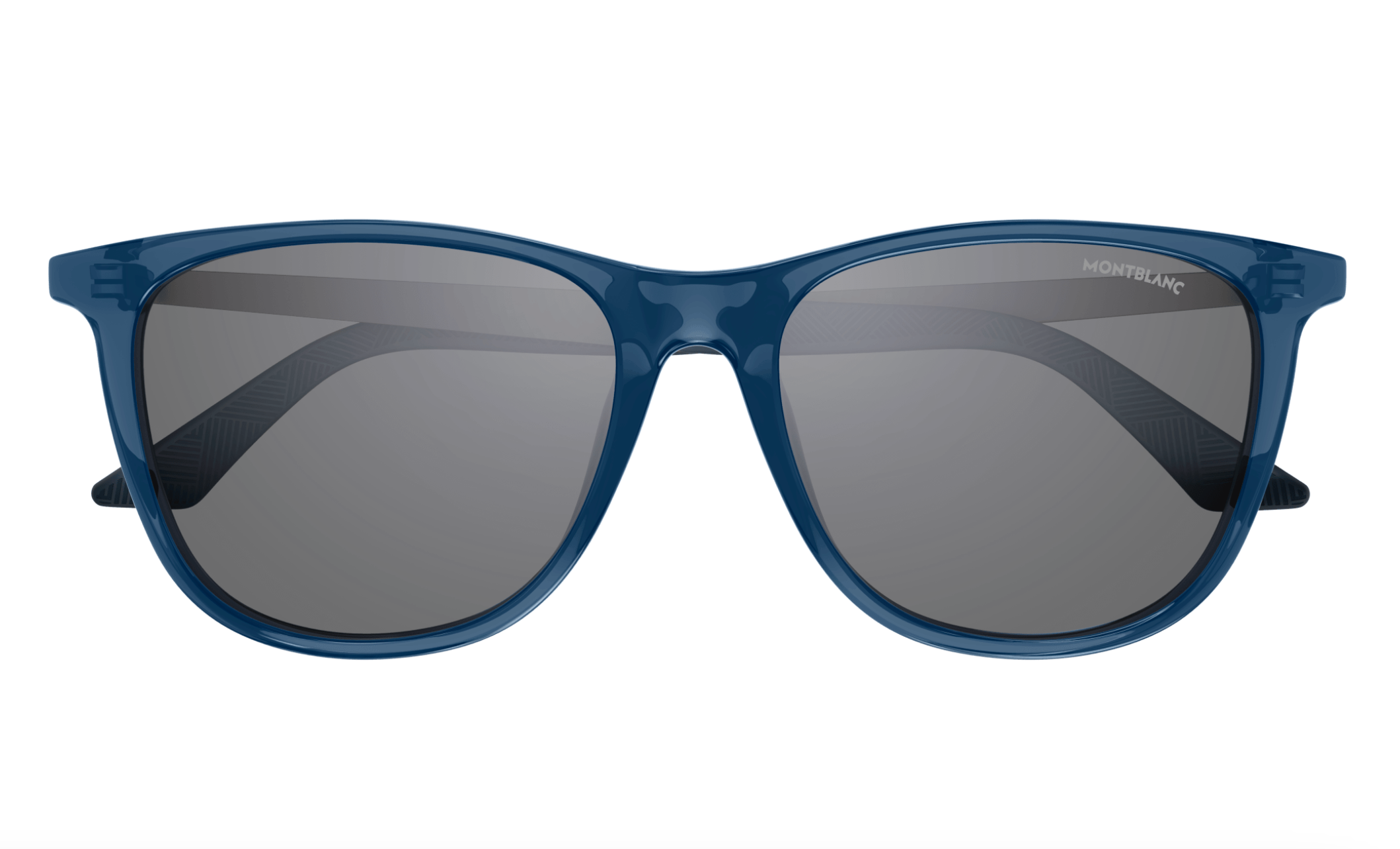 Montblanc MB0330S-003 Sporty-Chic Blue Sunglasses Modern Elegance