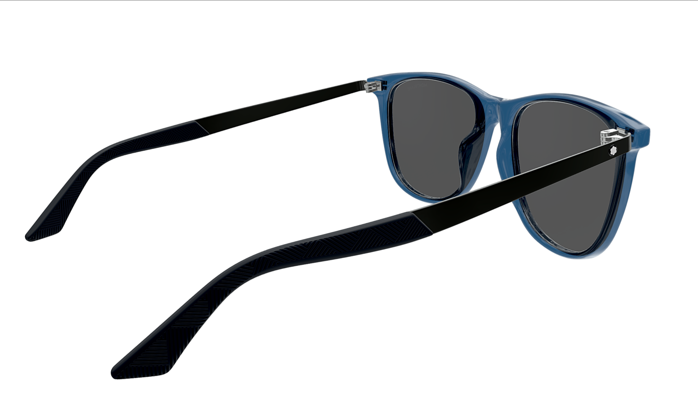 Montblanc MB0330S-003 Sporty-Chic Blue Sunglasses Modern Elegance