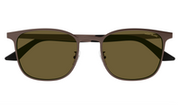 Montblanc MB0331S-003 Menâ€™s Matte Brown Pilot Sunglasses