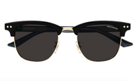 Montblanc MB0382S-001 Black squares Gold Detail Retro Look