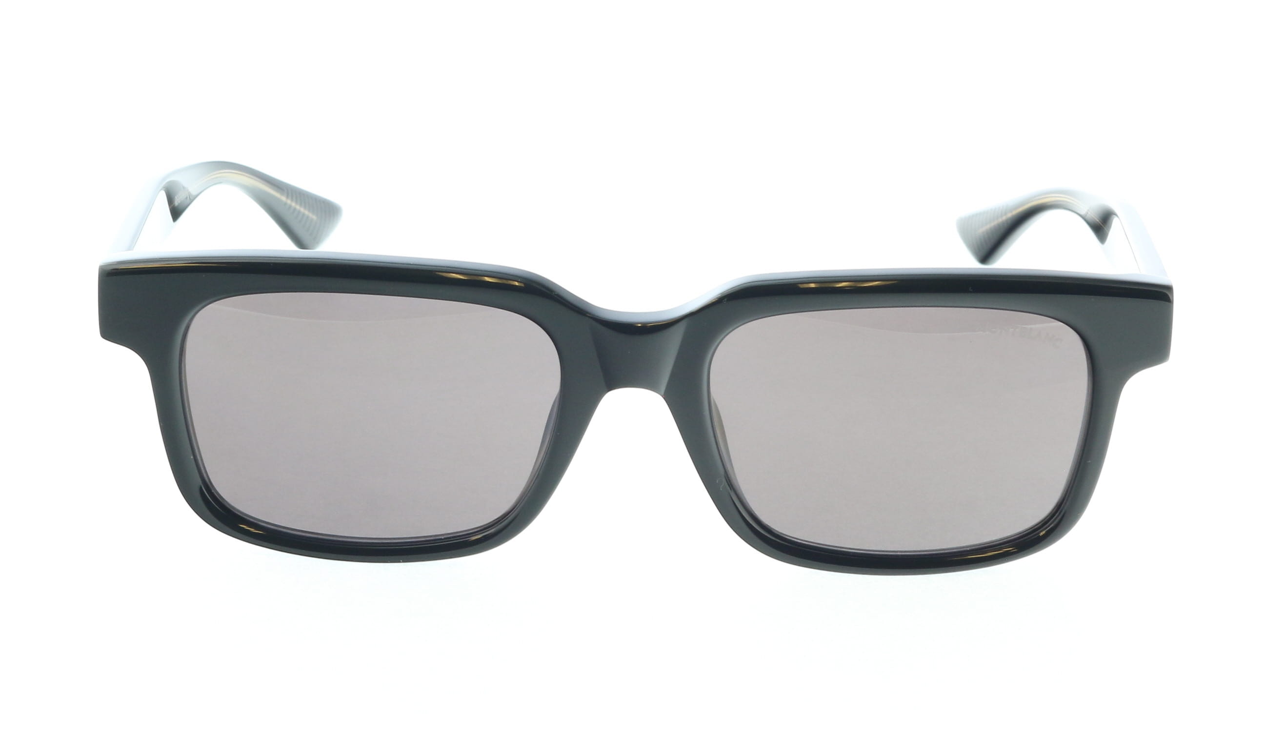 Montblanc MB0383S-001 Bold Black Square Sunglasses Minimalist