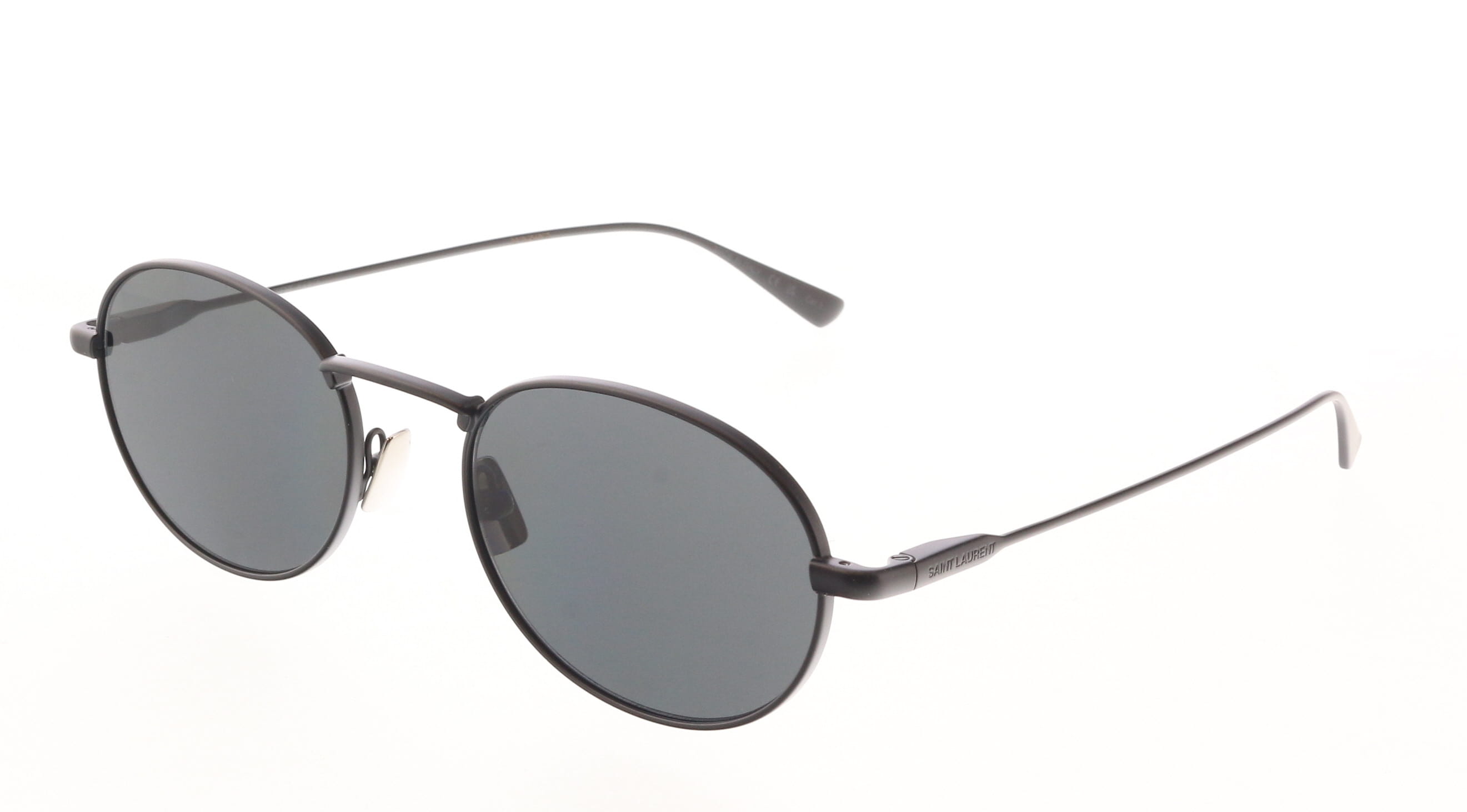 Saint Laurent SL 799-001 Urban Matte Black Round Metal Sunglasses with