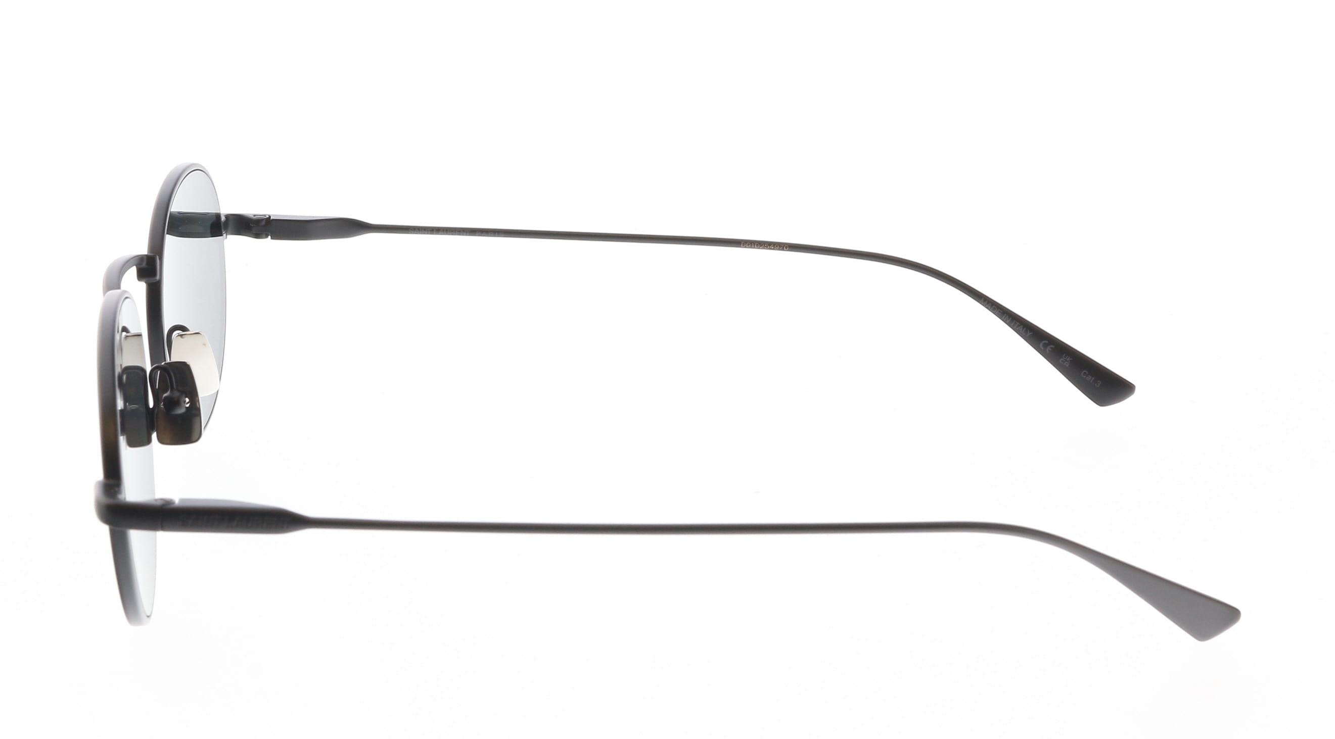 Saint Laurent SL 799-001 Urban Matte Black Round Metal Sunglasses with