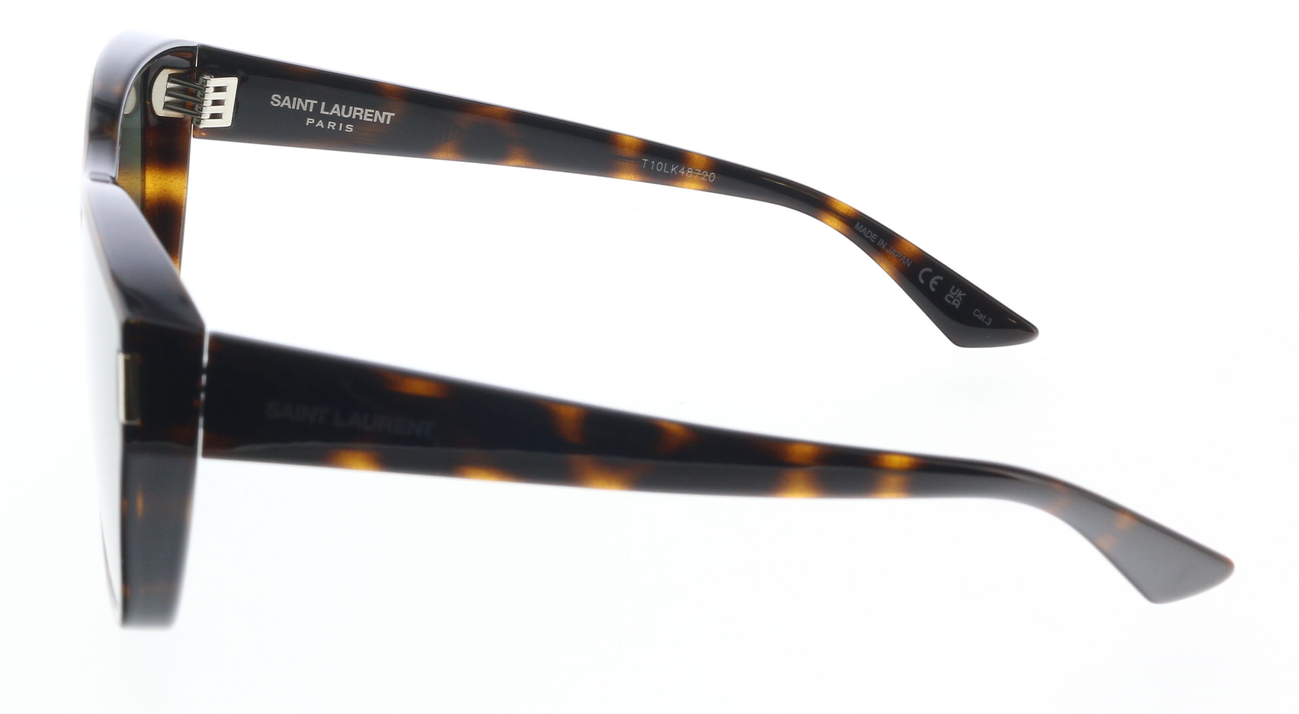 Saint Laurent SL 758 002 Havana Cat-Eye Sunglasses