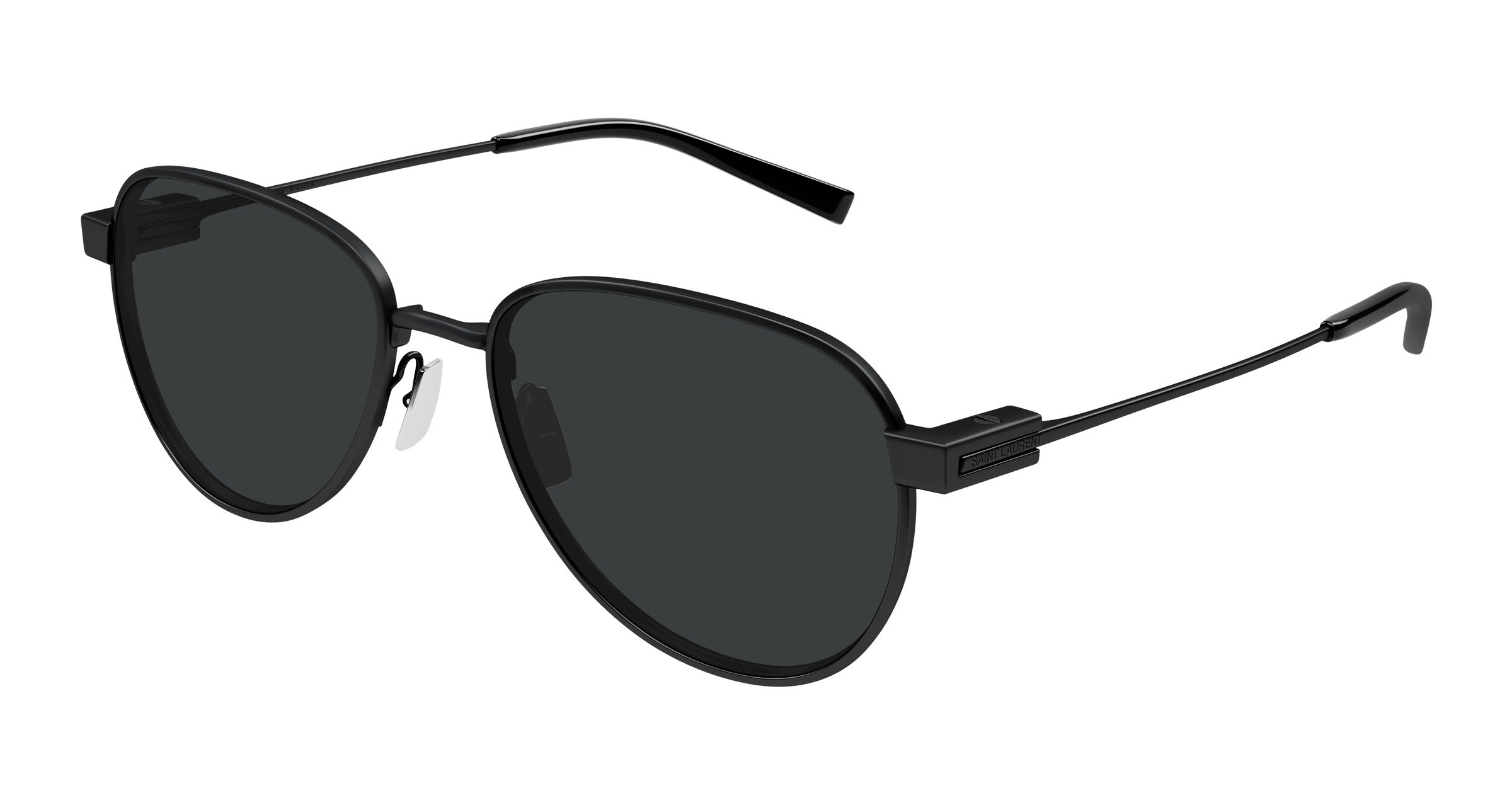 Saint Laurent SL 772-001 Black Metal Aviator Sunglasses