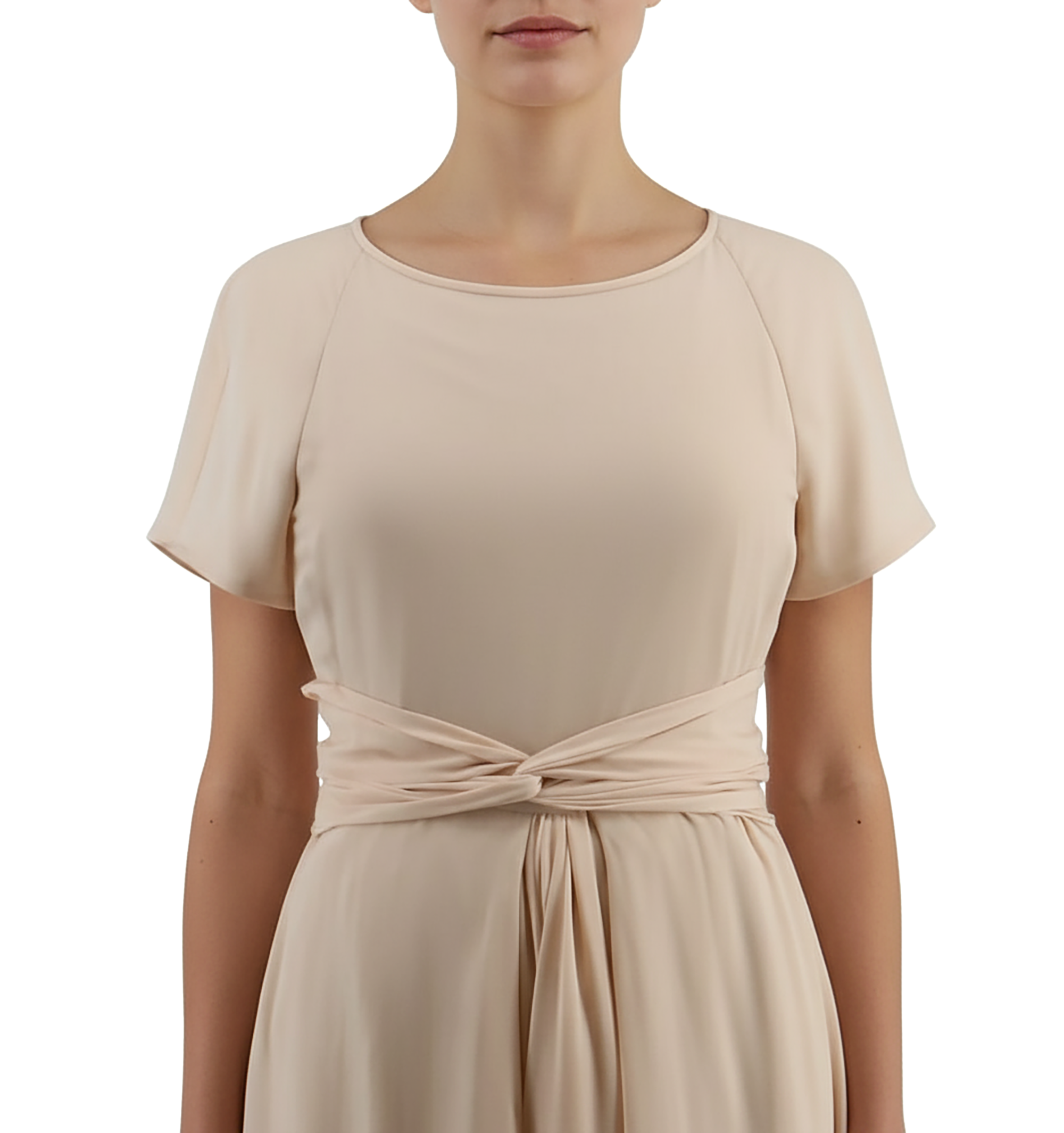 white christmas dresses Emporio Armani Chiffon Silk Light Peach Short Sleeve Gown – Bluefly