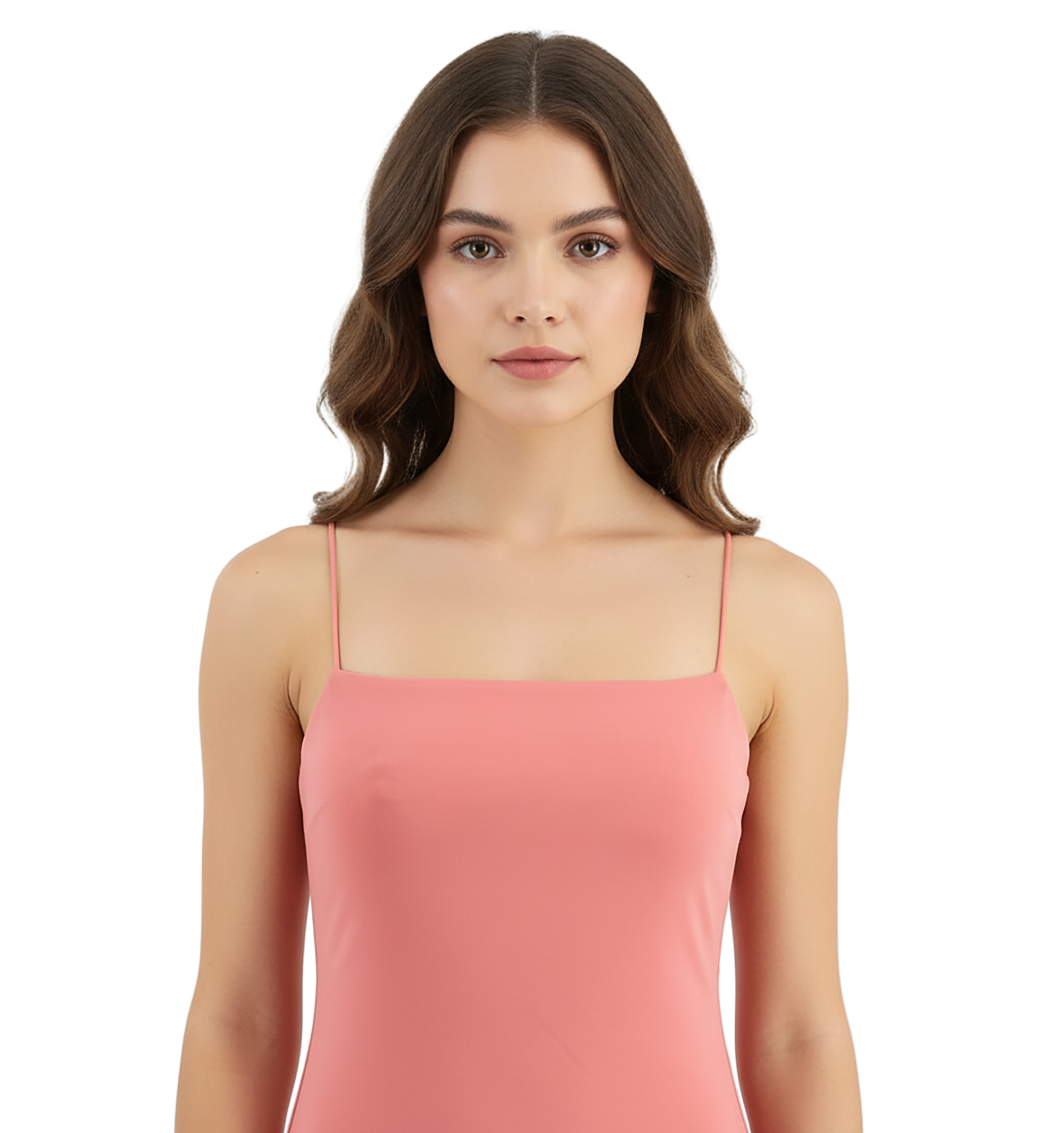 Emporio Armani Coral Silk Crisscross Open-Back Evening Gown