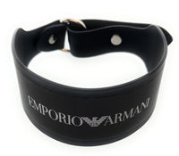 Emporio Armani Black Rubber Fashion Ankle Strap