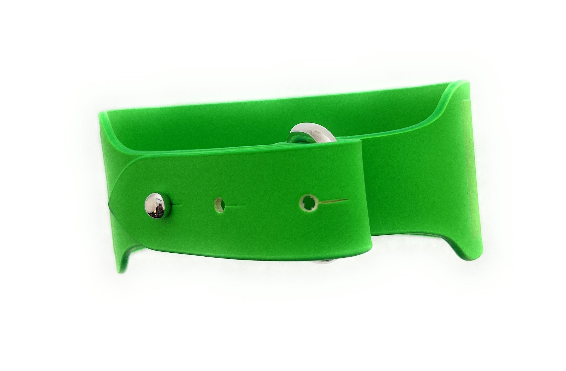 Emporio Armani Neon Green Rubber Fashion Ankle Strap