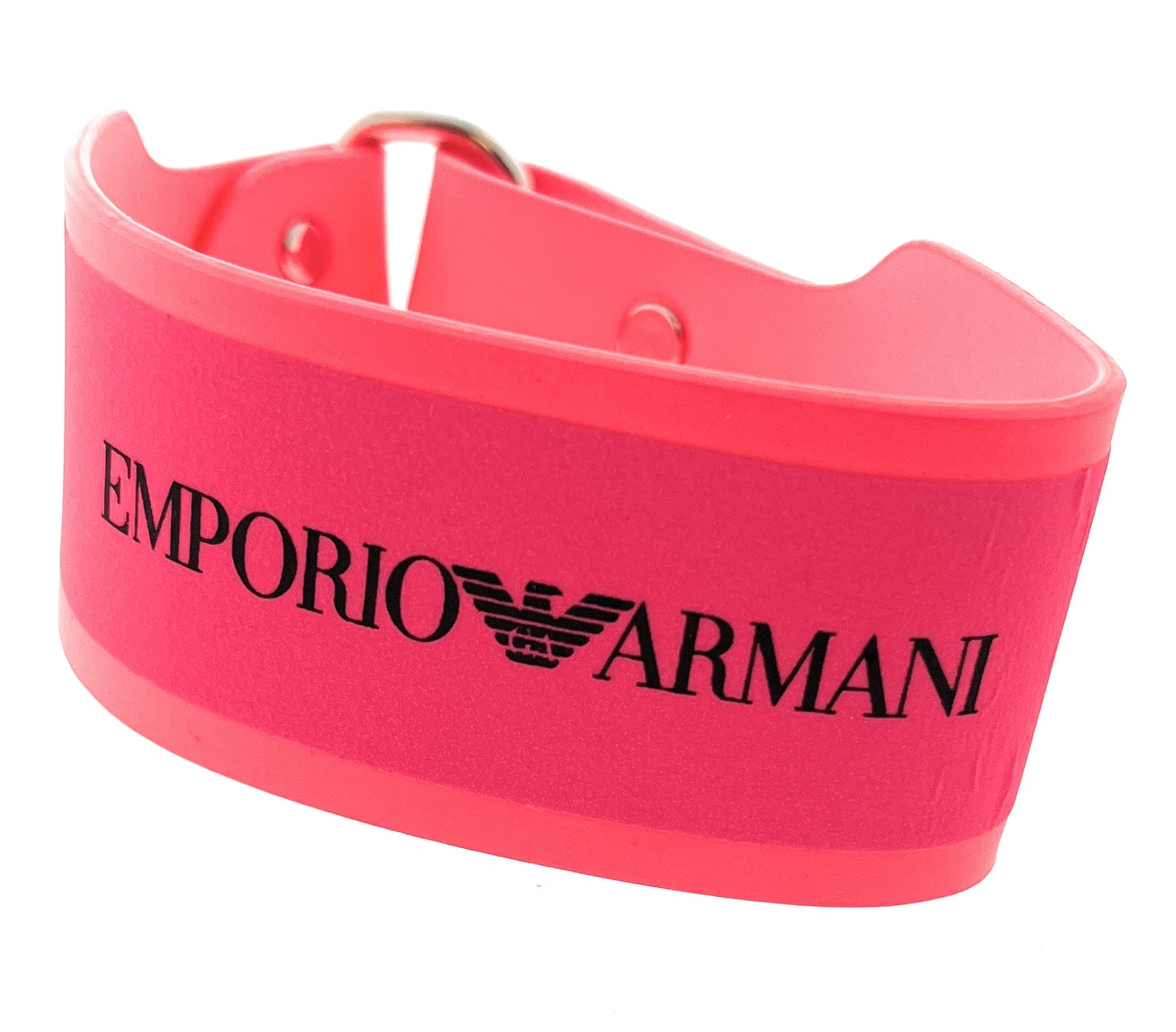 Emporio Armani Fuschia Rubber Fashion Ankle Strap