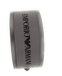 Emporio Armani Silver Rubber Fashion Ankle Strap