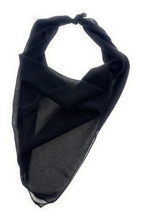 Dolce & Gabbana Black Solid Womens Silk Scarf