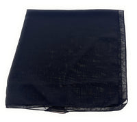 Dolce & Gabbana Black Solid Womens Silk Scarf