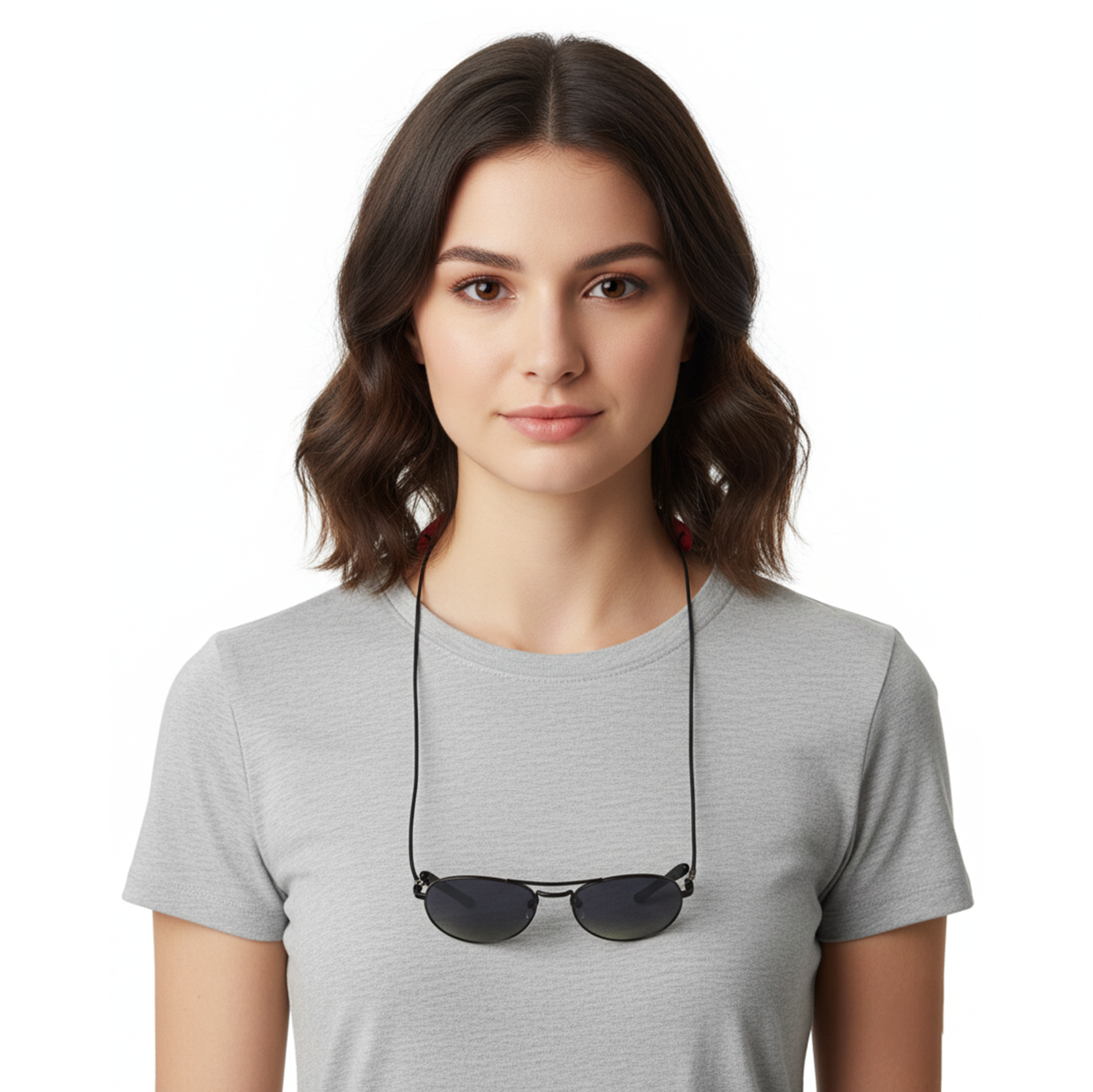 Emporio Armani Red Rubber Eyewear Strap