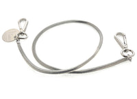 Emporio Armani Clear Rubber Cord Chain with Carabiner Clips