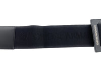 Emporio Armani Black Leather Notebook Belt