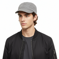 Dolce & Gabbana Light Grey Fine Light Cotton Flat Cap-59