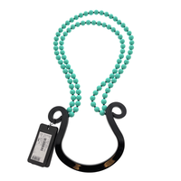 Emporio Armani Abrtract Green Statement Necklace with Beads Detail Necklace