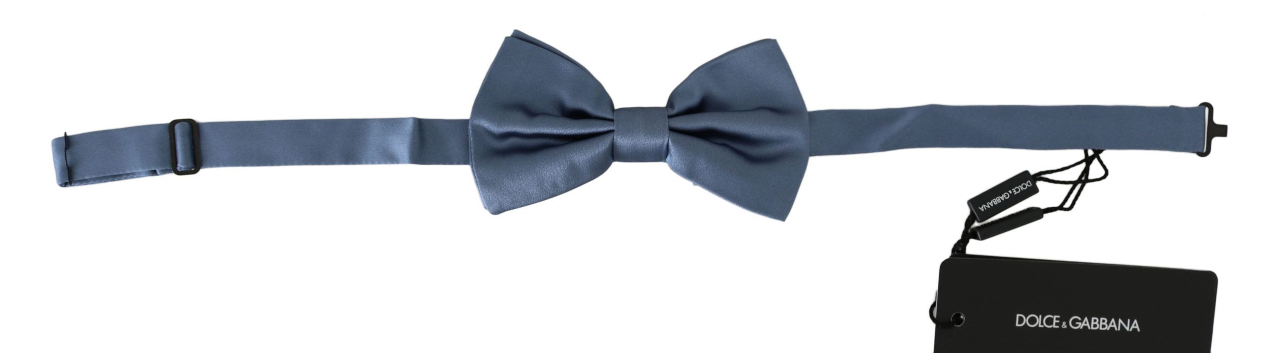 Dolce & Gabbana Dolce & Gabbana Blue 100% Silk Adjustable Neck Papillon Bow Men's tie