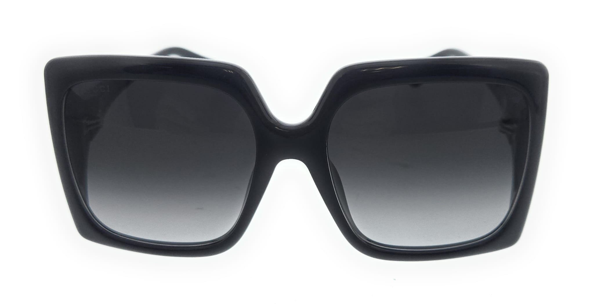 Gucci GG0876SA-001 Black Grey Square Sunglasses – Bluefly