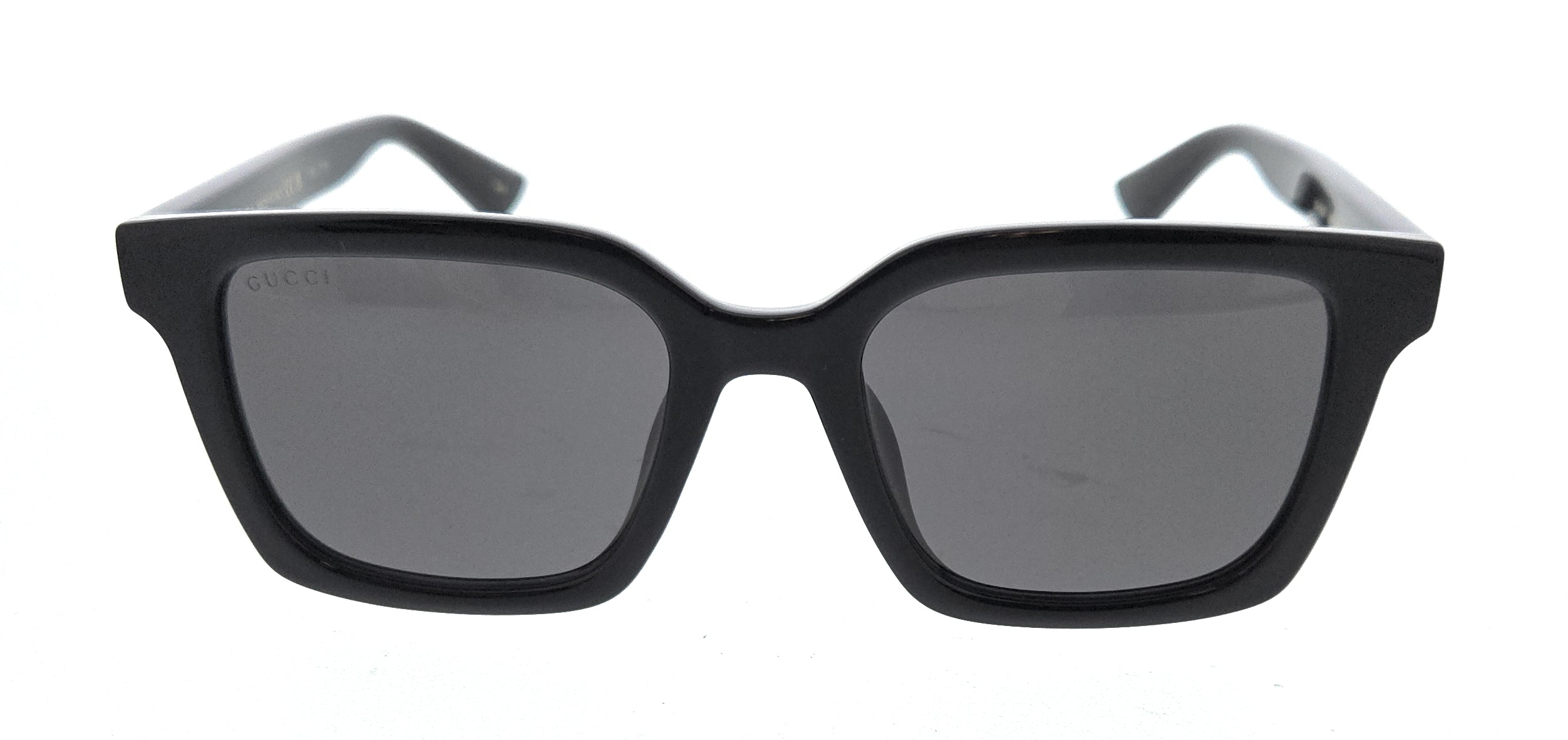 Gucci GG1582SK-001 Black Grey Rectangular Sunglasses