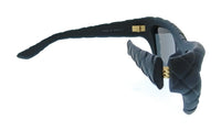 Bottega Veneta BV1438S-001 Woven Black Cat Eye Womens Sunglasses