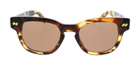 Bottega Veneta BV1441S-002 Square Brown Retro Unisex Sunglasses