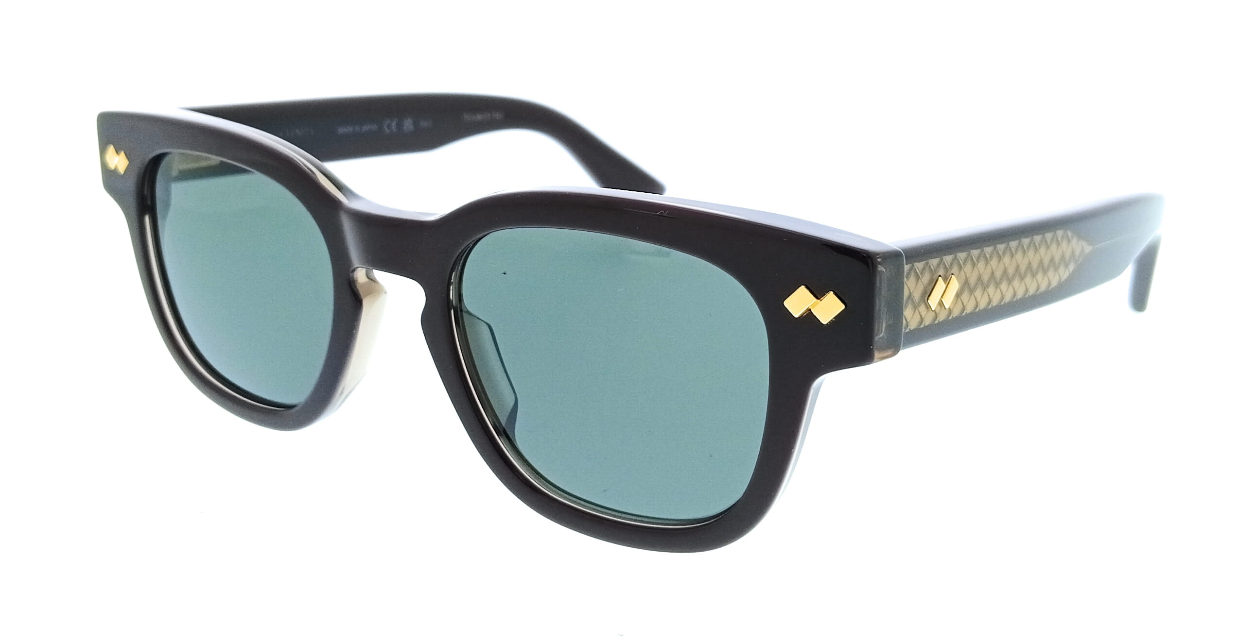 Bottega Veneta BV1441S-004 Square Violet Unisex Sunglasses