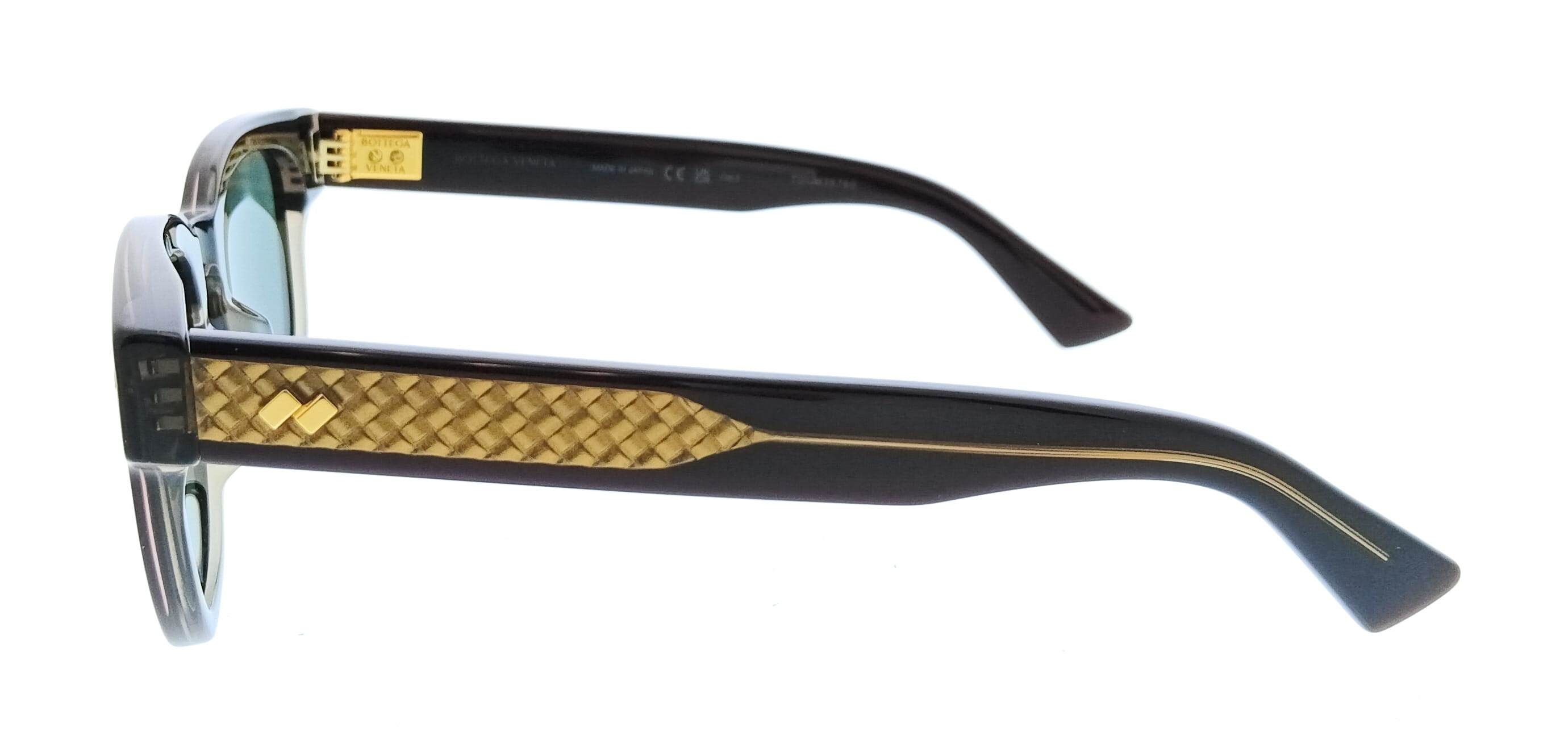 Bottega Veneta BV1441S-004 Square Violet Unisex Sunglasses